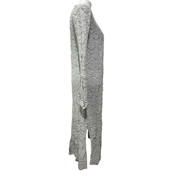 Chico’s Duster Cardigan White Lightweight Sheer Long Sz 0 (S-4) - Picture 9 of 12